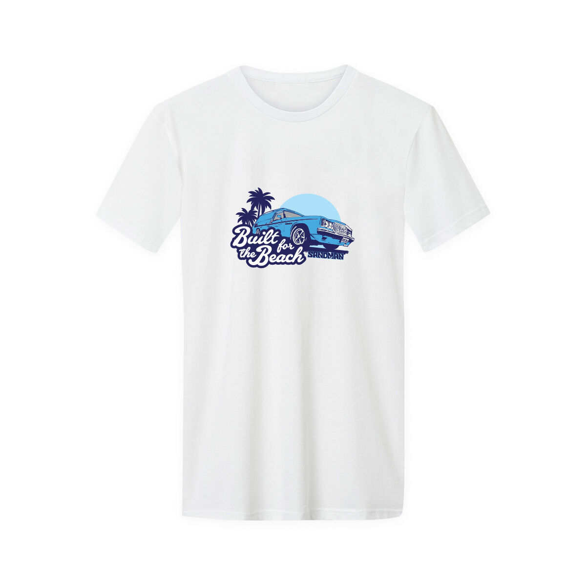 ADULT COTTON T-SHIRT-WHITE [BUILT FOR THE BEACH] [2XL], , scaau_hi-res