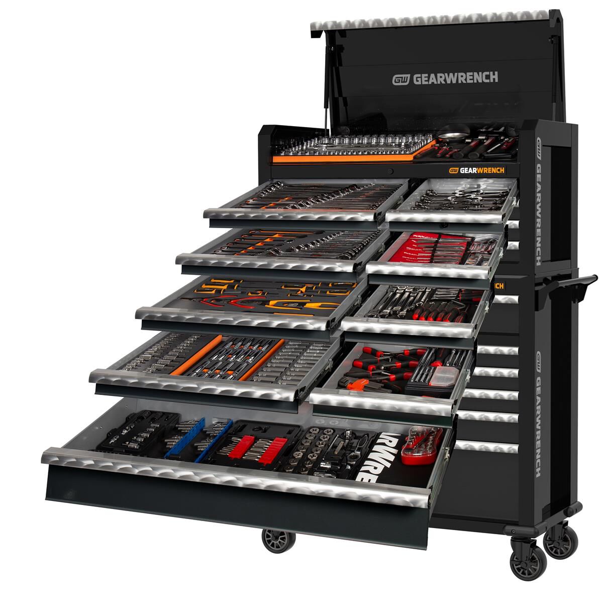 531PC COMB TOOL KIT+43" CHEST & TROLLEY, , scaau_hi-res