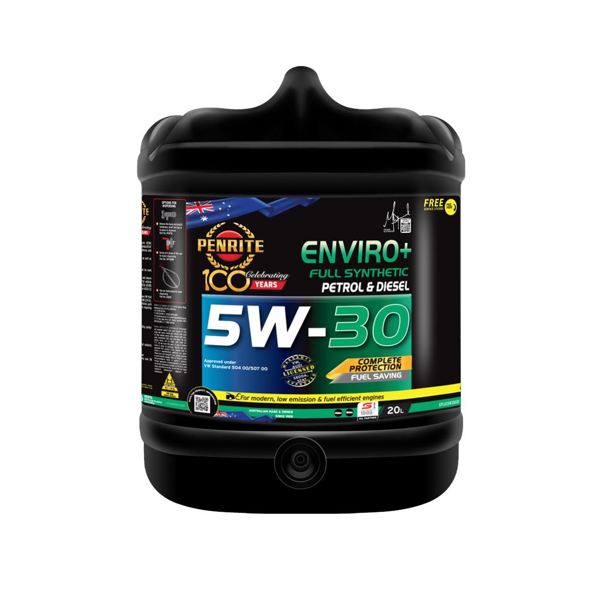 1 X ENVIRO + ENGINE OIL 5W30 20L, , scaau_hi-res