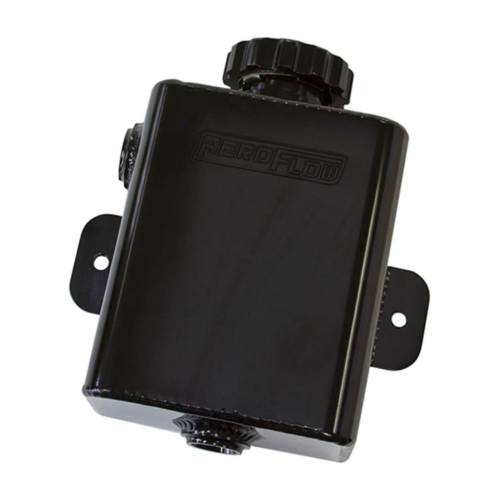 Aeroflow Fabricated Square Radiator Expansion Tank Black, AF77