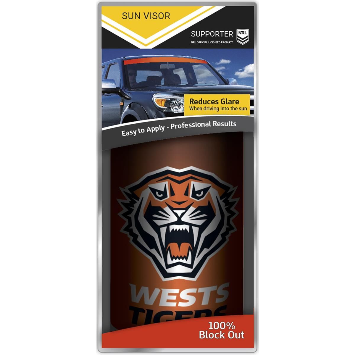 WESTS TIGERS ITAG SUN VISOR RADIANT DESIGN, , scaau_hi-res