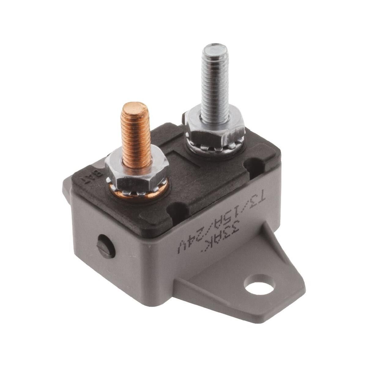 CIRCUIT BREAKER TYPElll 15AMP MANUAL RESET PLASTIC BODY - FUSES & CIRCUIT BREAKERS, , scaau_hi-res