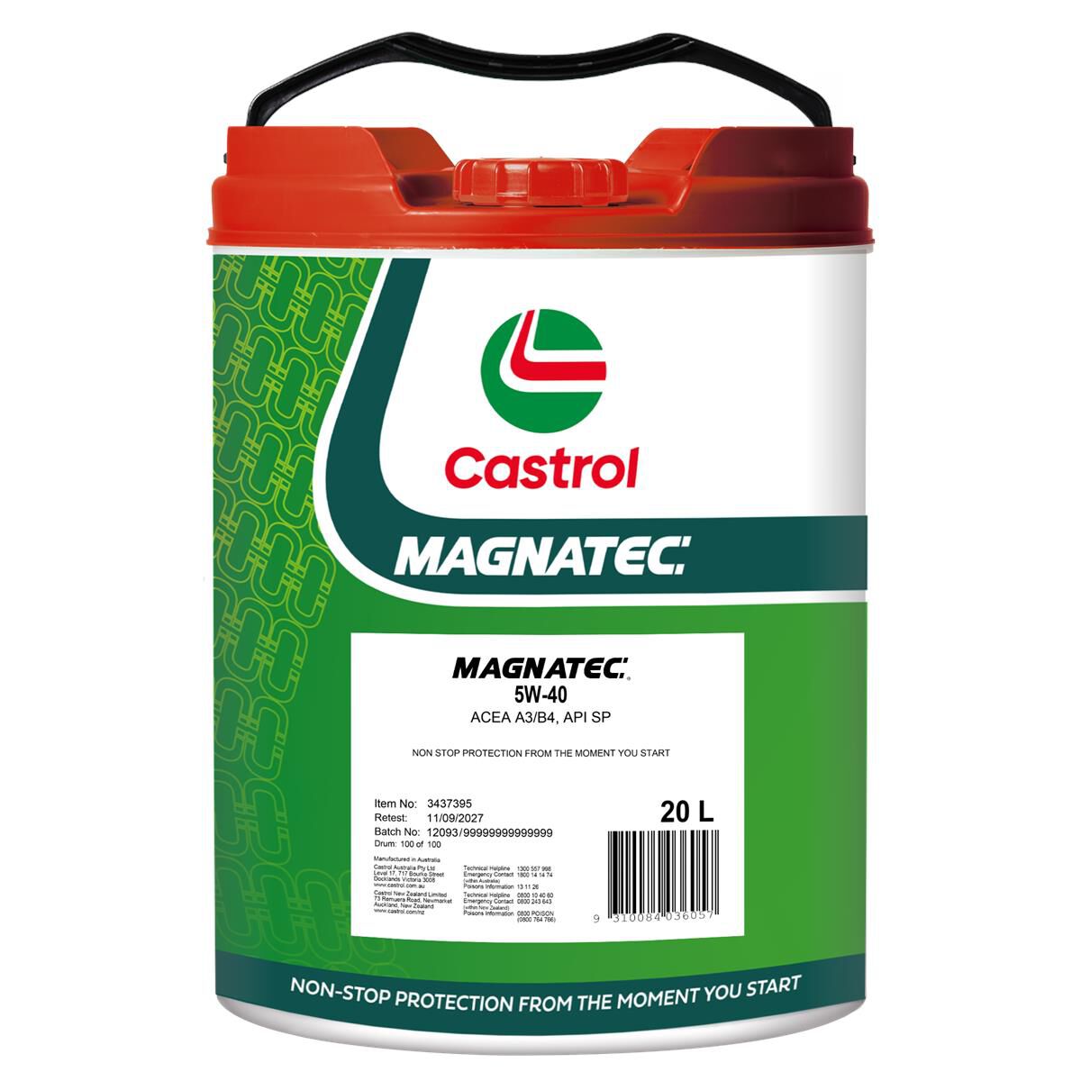 CASTROL MAGNATEC 5W-40 20L, , scaau_hi-res