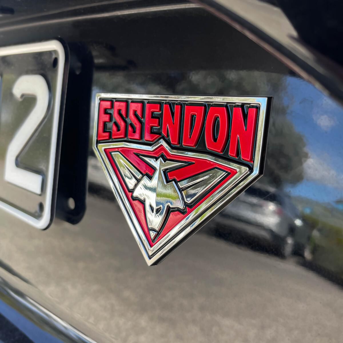 AFL ESSENDON BOMBERS 3D CHROME CAR EMBLEM, , scaau_hi-res