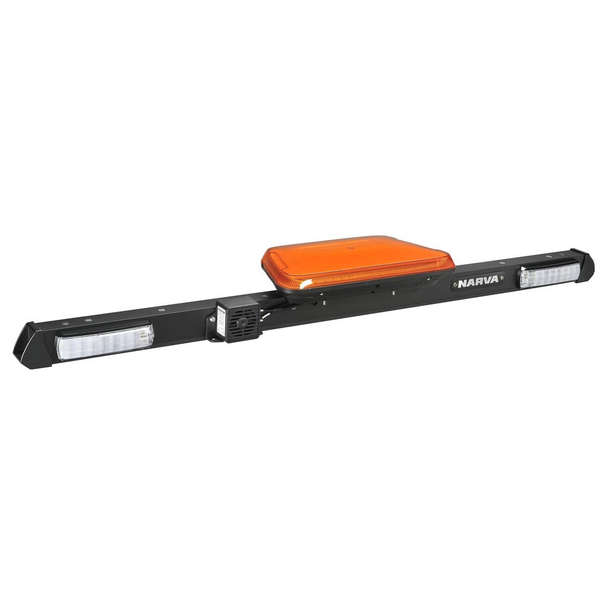 Narva 12V LED Low-Profile Rotating Strobe Utility Bar - 1.2m with Squawk Reverse Alarm, , scaau_hi-res