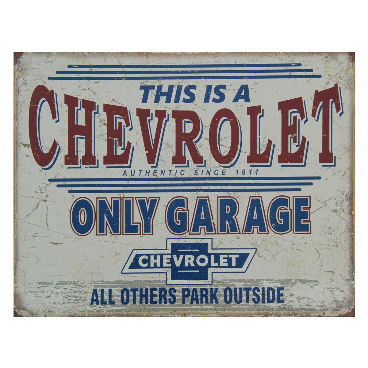 Sign-Chevy only Garage, , scaau_hi-res