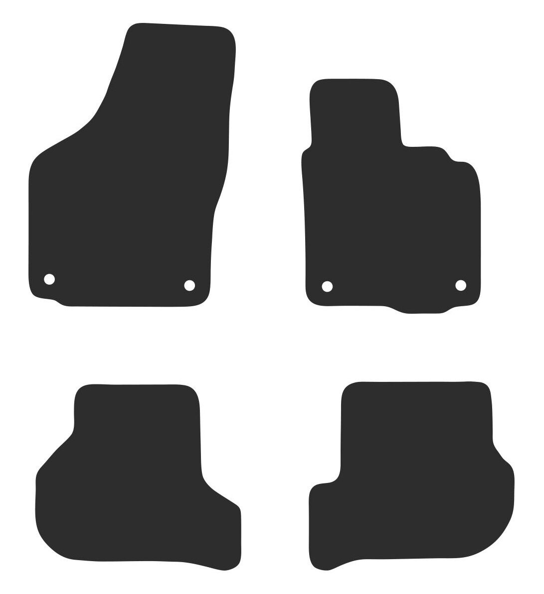 LUXURY CARPET CAR MATS FOR VOLKSWAGEN GOLF (MK6 WAGON) 2009-2013, , scaau_hi-res