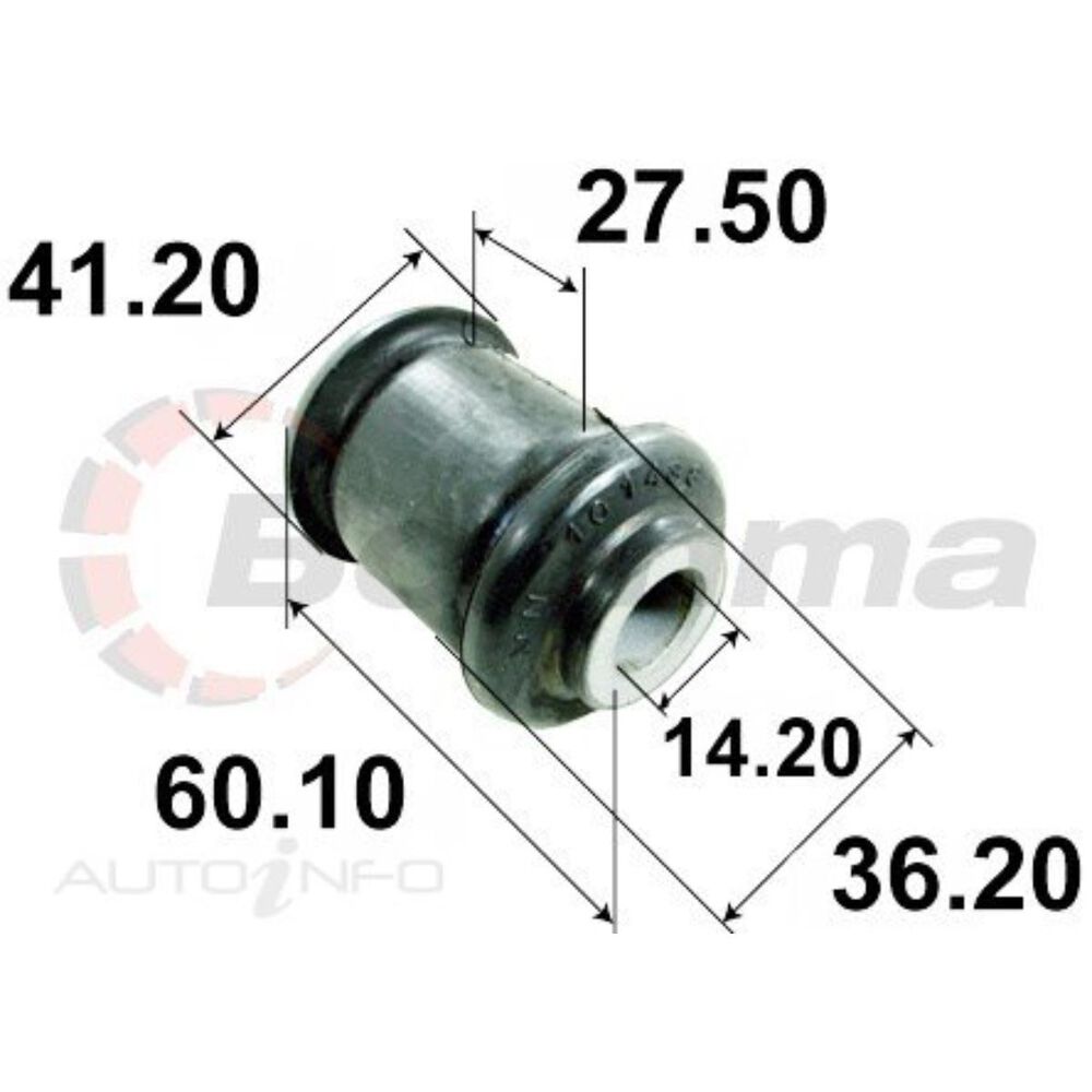 Boonma Control Arm Bush - Front - BB-7322 | Supercheap Auto