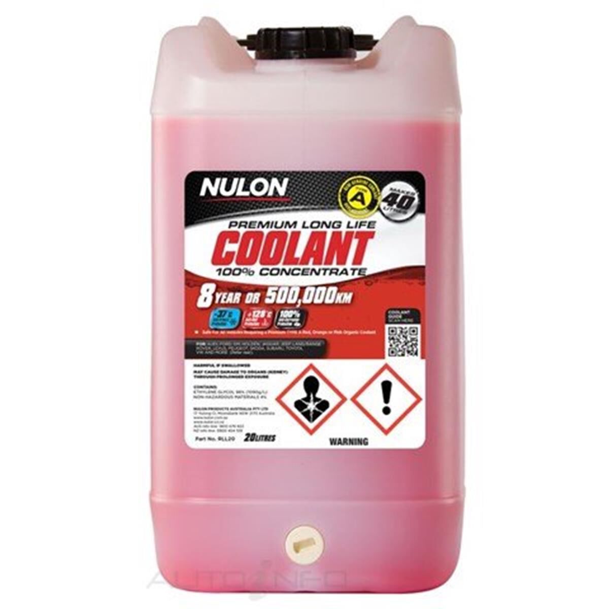 RED LONG LIFE COOLANT 20L BUCKET, , scaau_hi-res