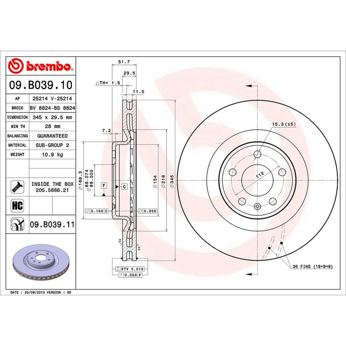 BREMBO DISC ROTOR, , scaau_hi-res