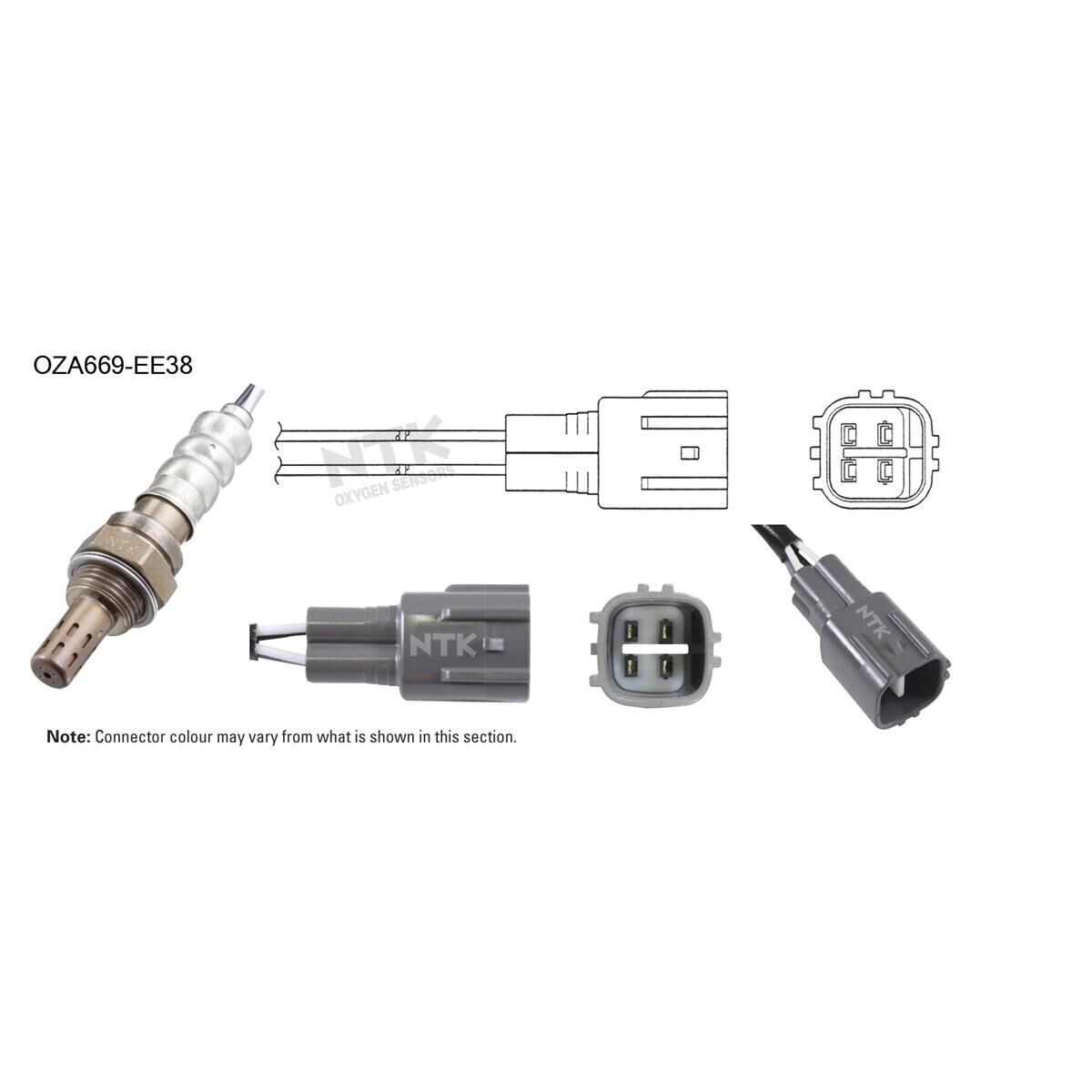 NTK OXYGEN SENSOR - OZA669-EE38, , scaau_hi-res