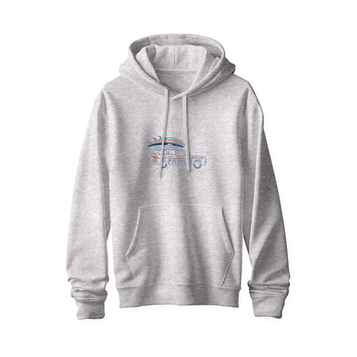 ADULT HOODIE-GREY MARLE [ADVENTURE WITH FAMILY] [M], , scaau_hi-res