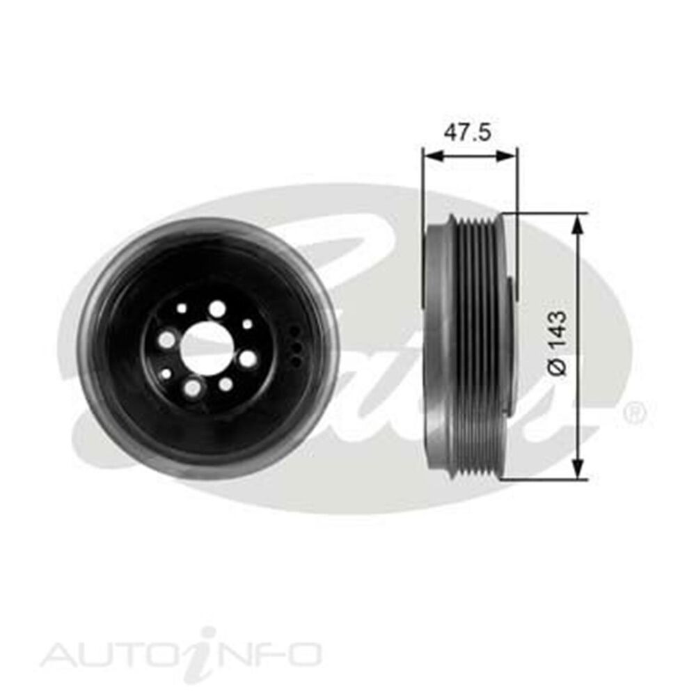Gates Crankshaft Pulley TVD1003 Supercheap Auto