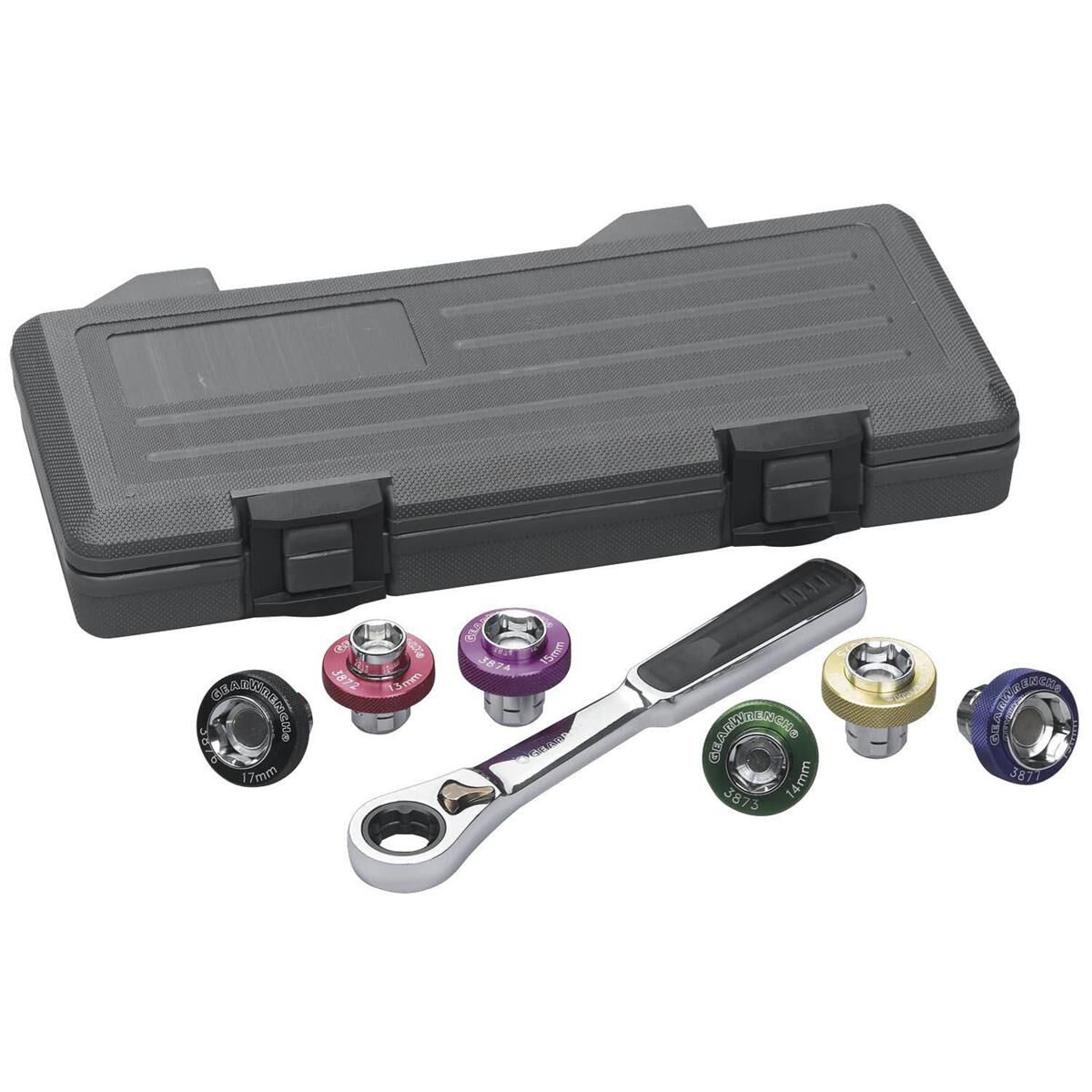 AUTO SPECIALTY - SOCKET SET MAGNETIC OIL DRAIN PLUG BLOWMOLD CASE 7PC, , scaau_hi-res