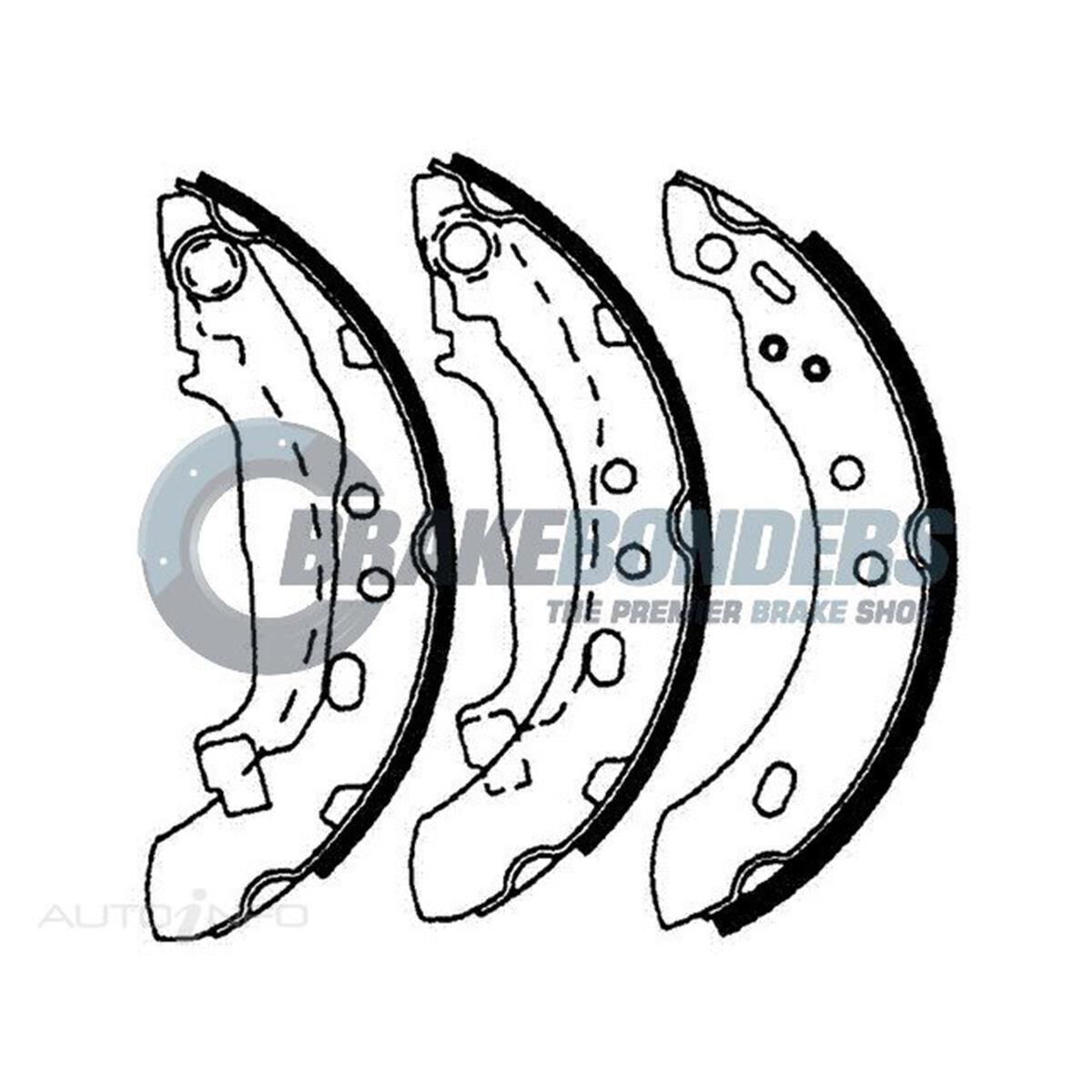 Brake Shoes - Nissan 180mm, , scaau_hi-res