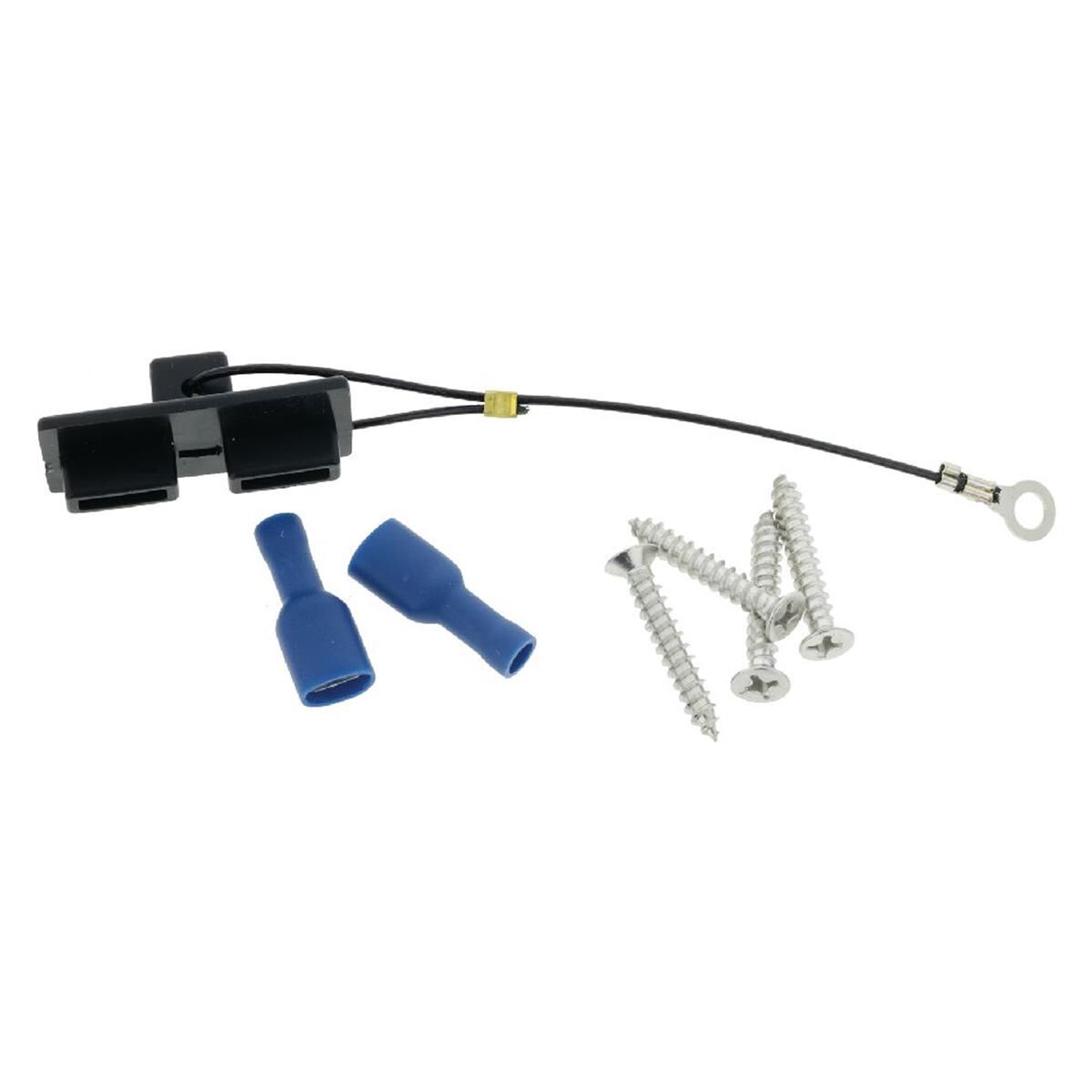 DOUBLE FLUSH MOUNT HOUSING 50amp ANDERSON STYLE PLUG & USB SOCKET BLU LED, , scaau_hi-res