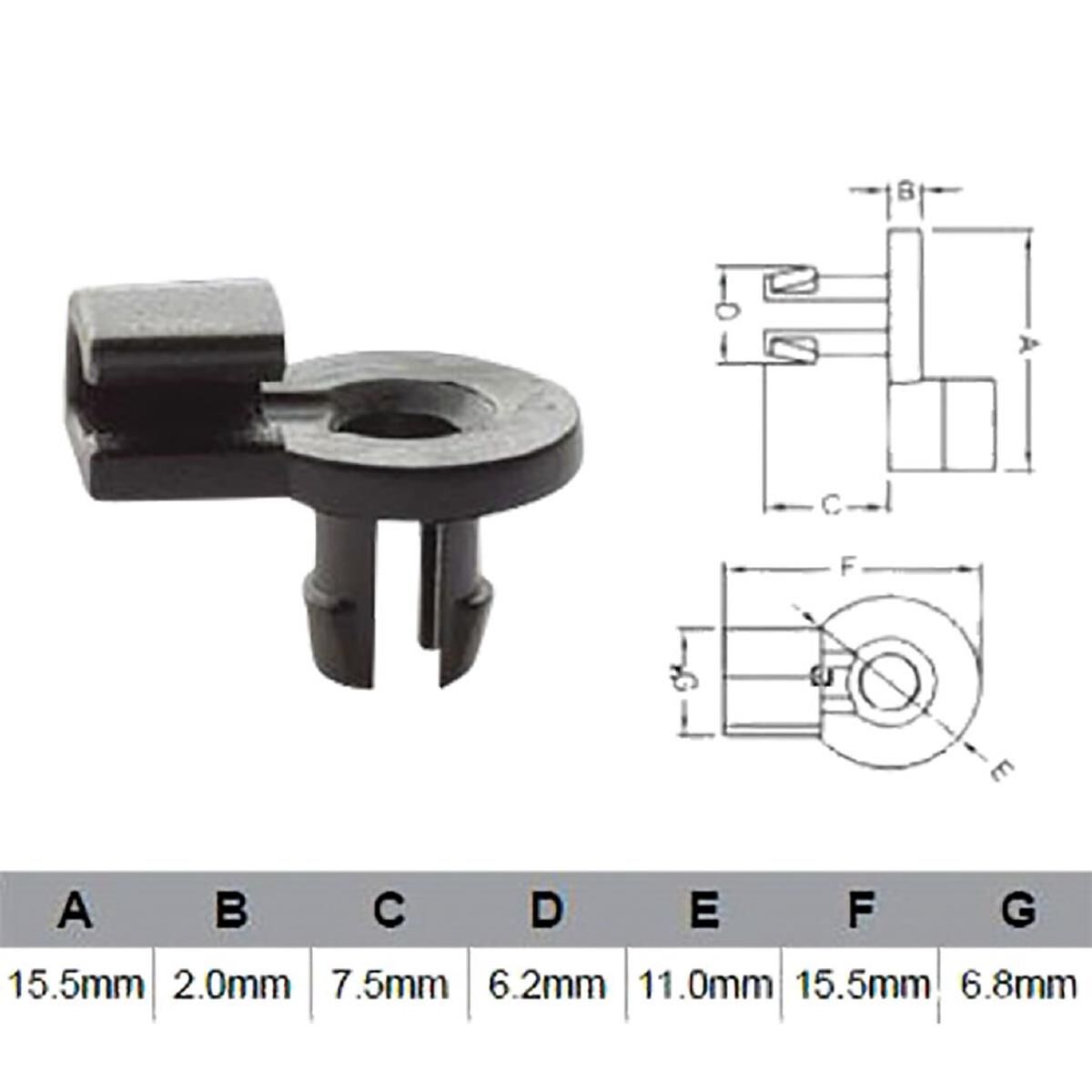 PKT 10 DOOR LOCK CLIP, , scaau_hi-res