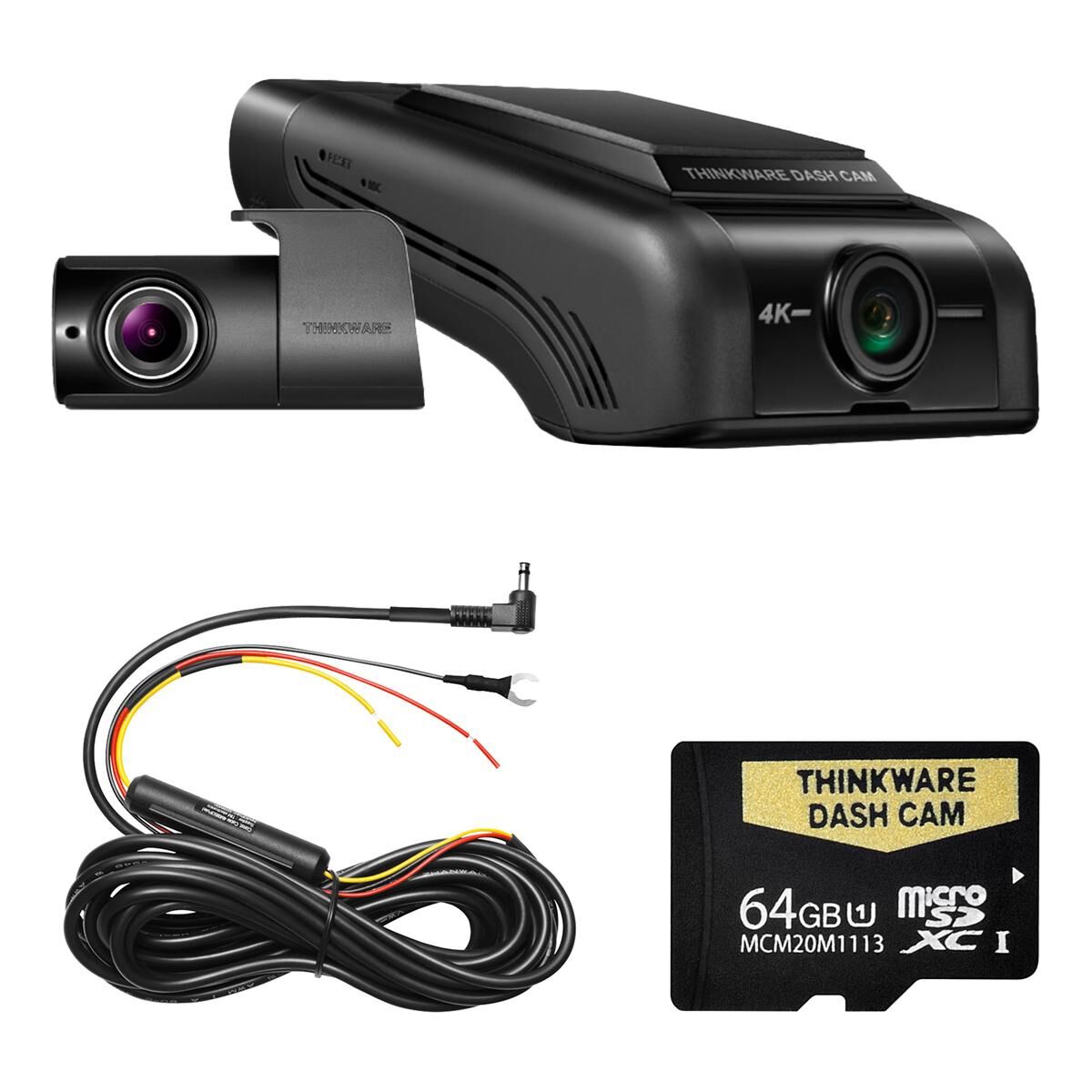 THINKWARE 4K FRONT & 1080P REAR DASH CAM PACK 64GB U1000 PLUS, , scaau_hi-res