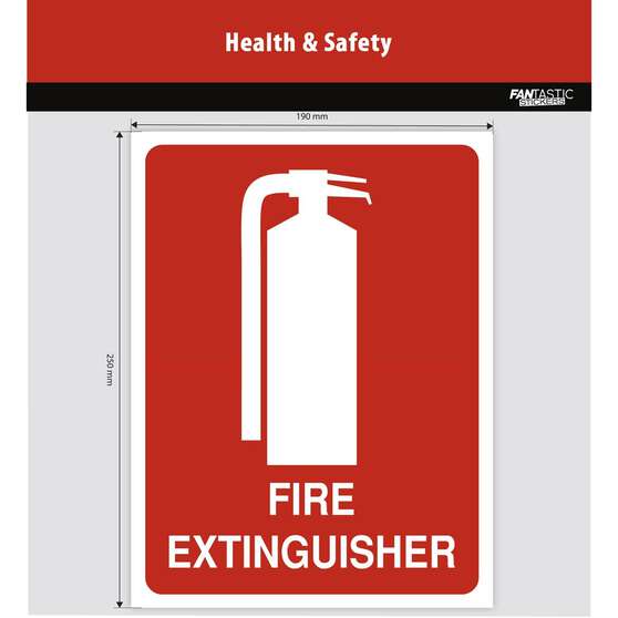 FIRE EXTINGUISHER SIGN 25CM, , scaau_hi-res