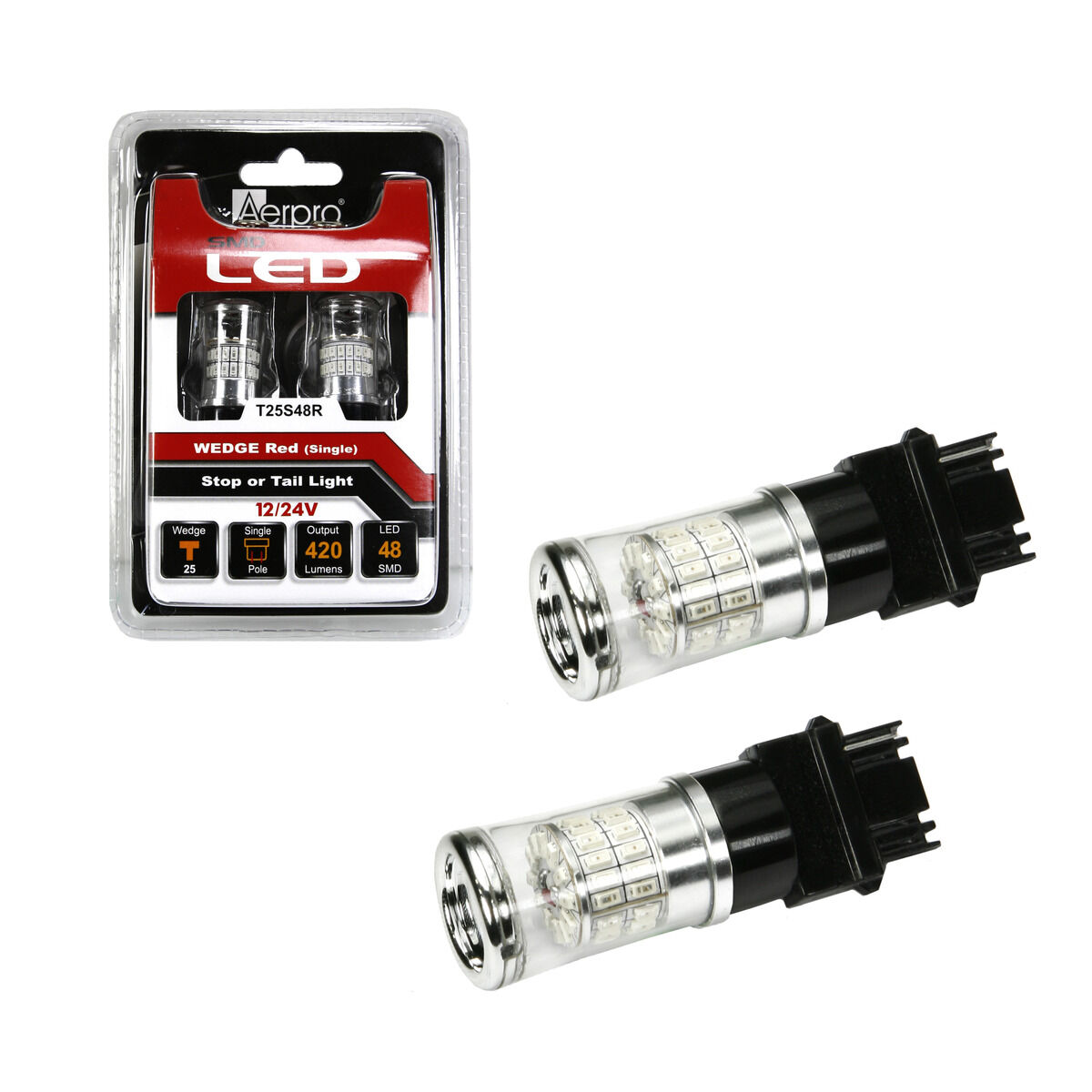 48 X SMD T25S WEDGE - RED, , scaau_hi-res