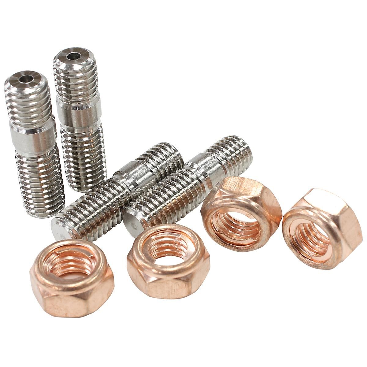 TURBO STUD KIT M10X1.25MM PACK OF 4 S/S HEX M10 X 1.25, , scaau_hi-res