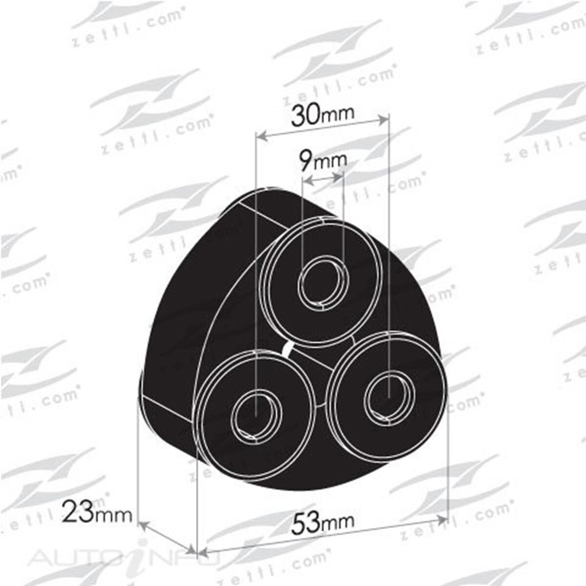 TOYOTA HILUX RUBBER HANGER, , scaau_hi-res