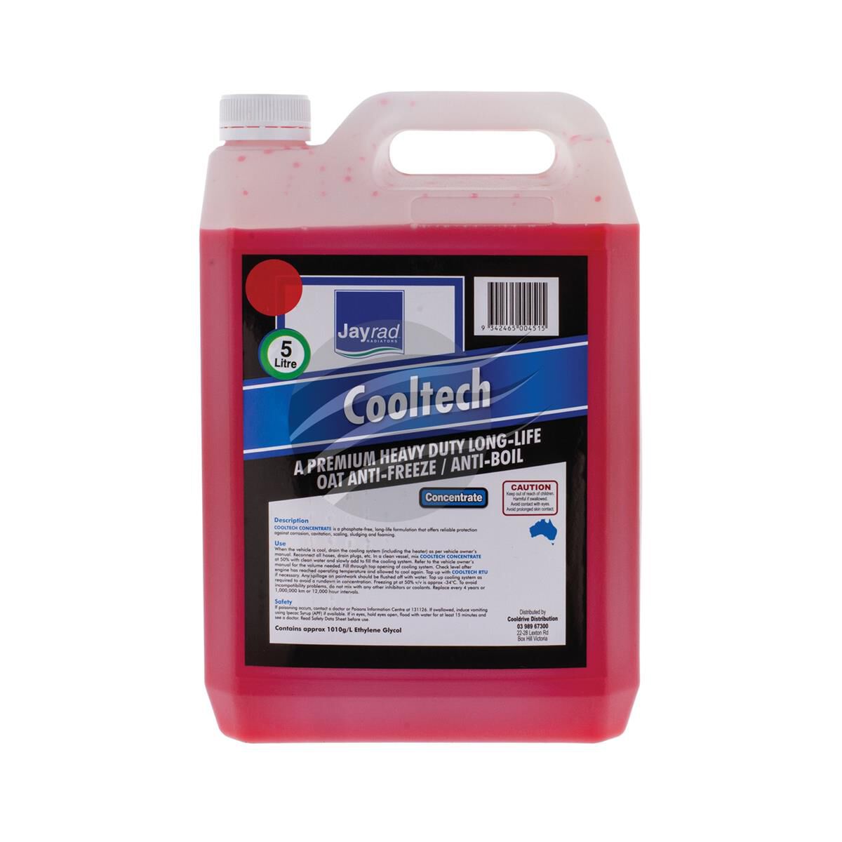 Jayrad Long Life Red Anti-Freeze/Anti-Boil Coolant Concentrate 5L ...