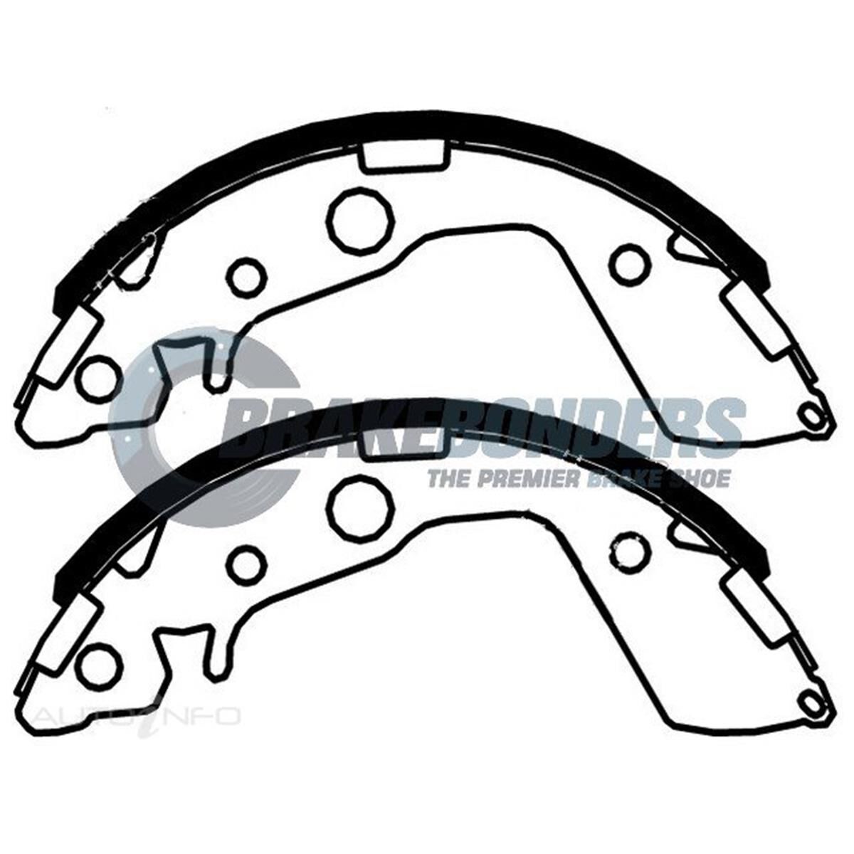 Brake Shoes - Honda 180mm, , scaau_hi-res