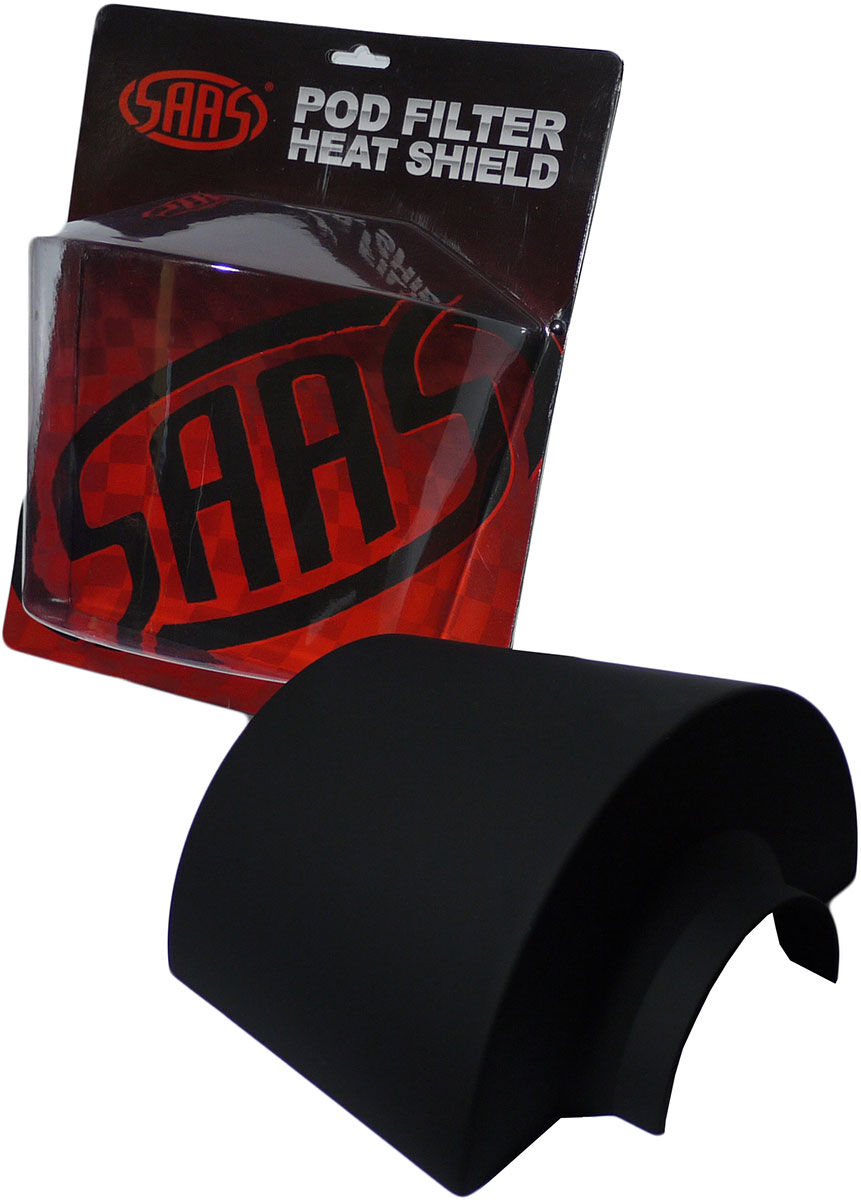 SAAS BLACK 76MM NECK FILTER HEAT SHIELD, , scaau_hi-res