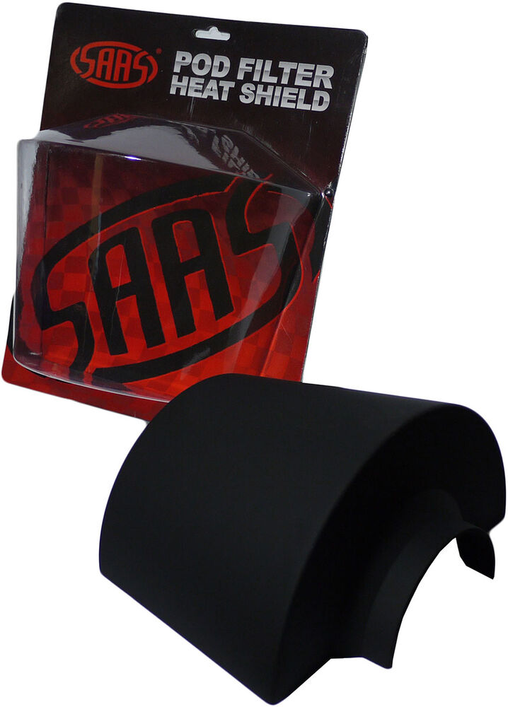 Black Filter Heat Shield Suits 76Mm Neck Pod Filter Supercheap Auto