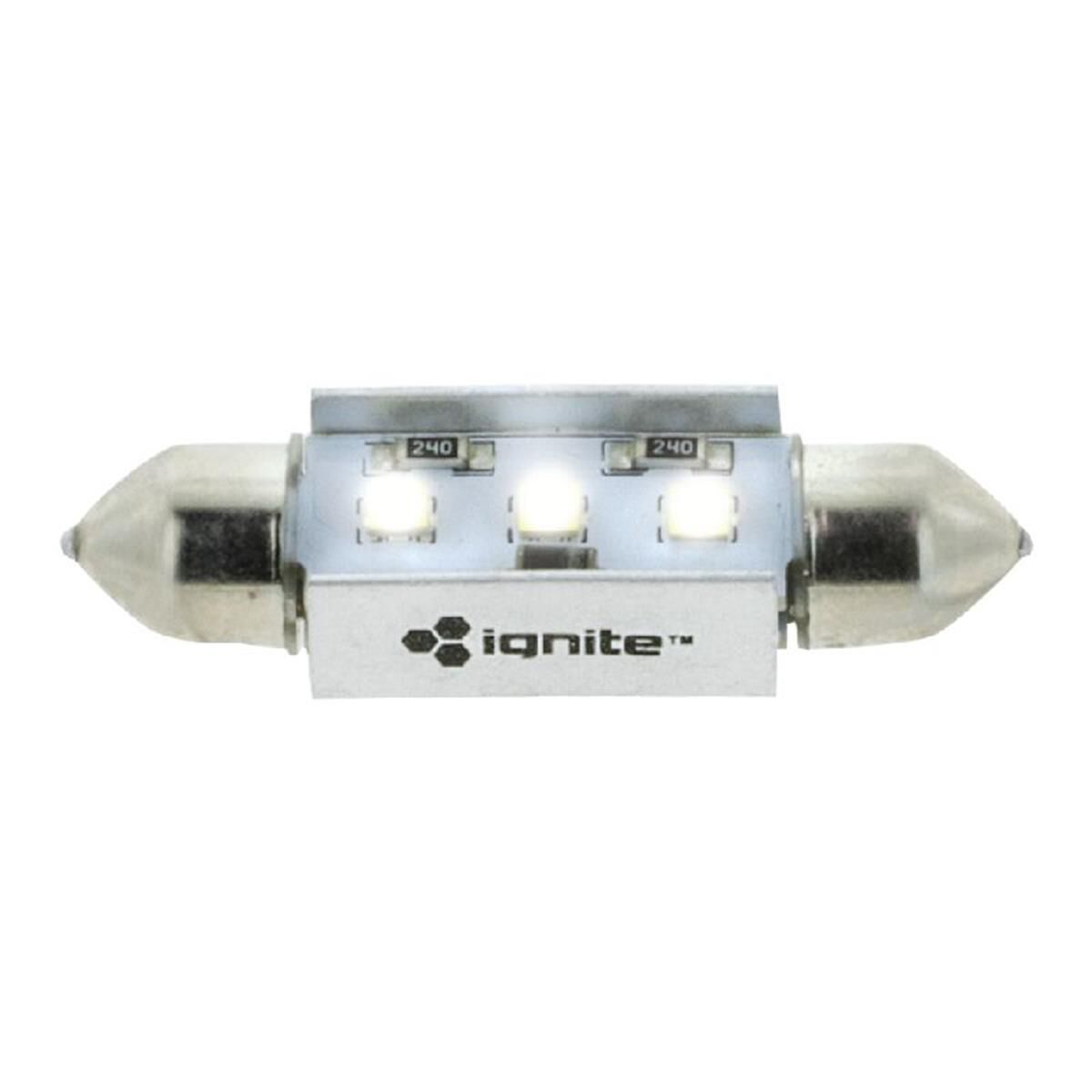 PKT 1 LED SIGNALLING GLOBE12v 41mm FESTOON WHITE CANBUS220 LUMENS, , scaau_hi-res