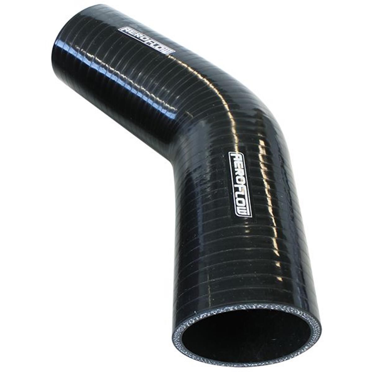 Silicone Hose 45 Deg; Black, , scaau_hi-res