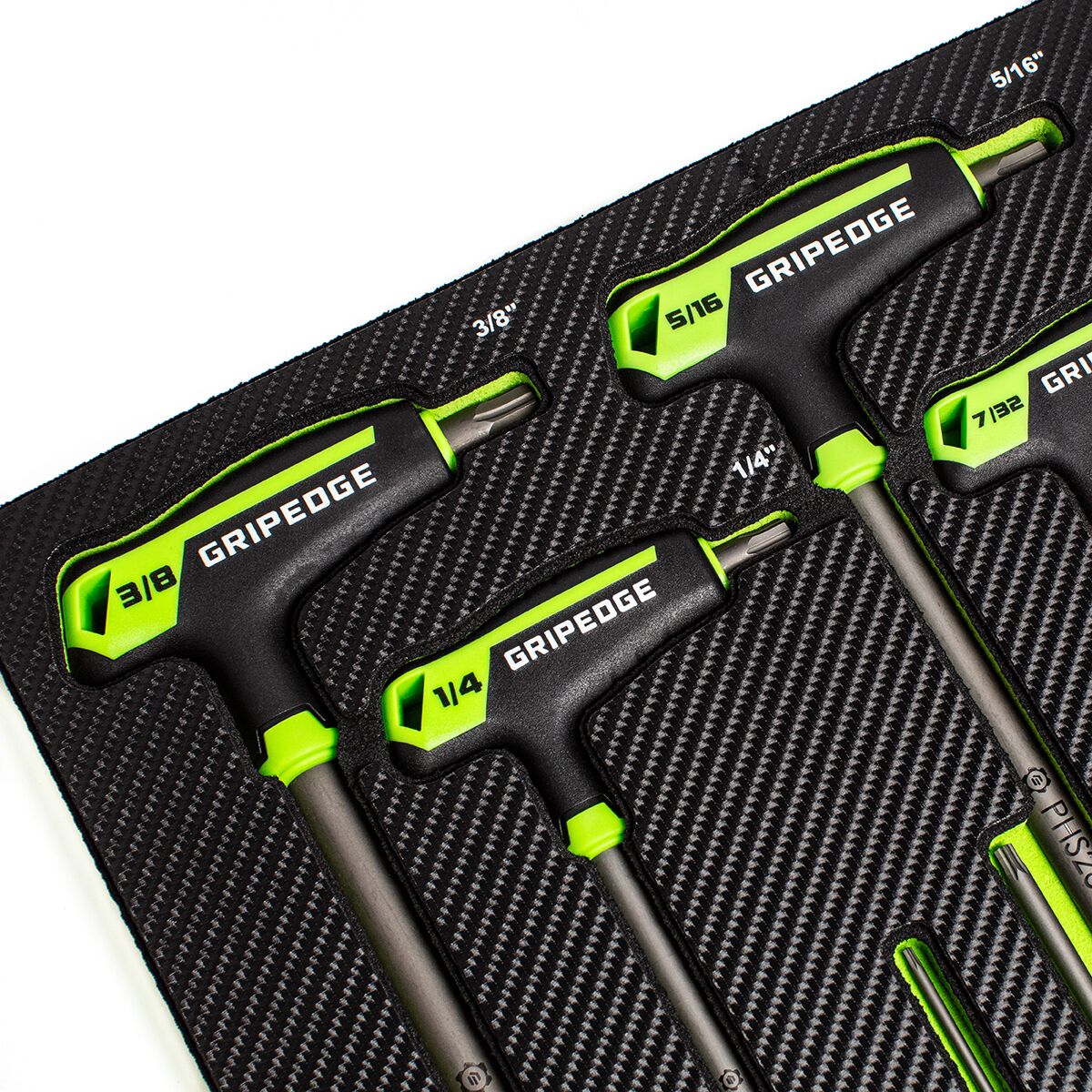 GRIPEDGE SAE HEX T HANDLE SET 9PC, , scaau_hi-res