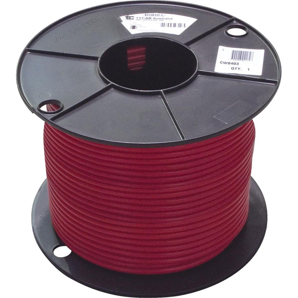 4 B&S BATTERY CABLE RED 100m, , scaau_hi-res