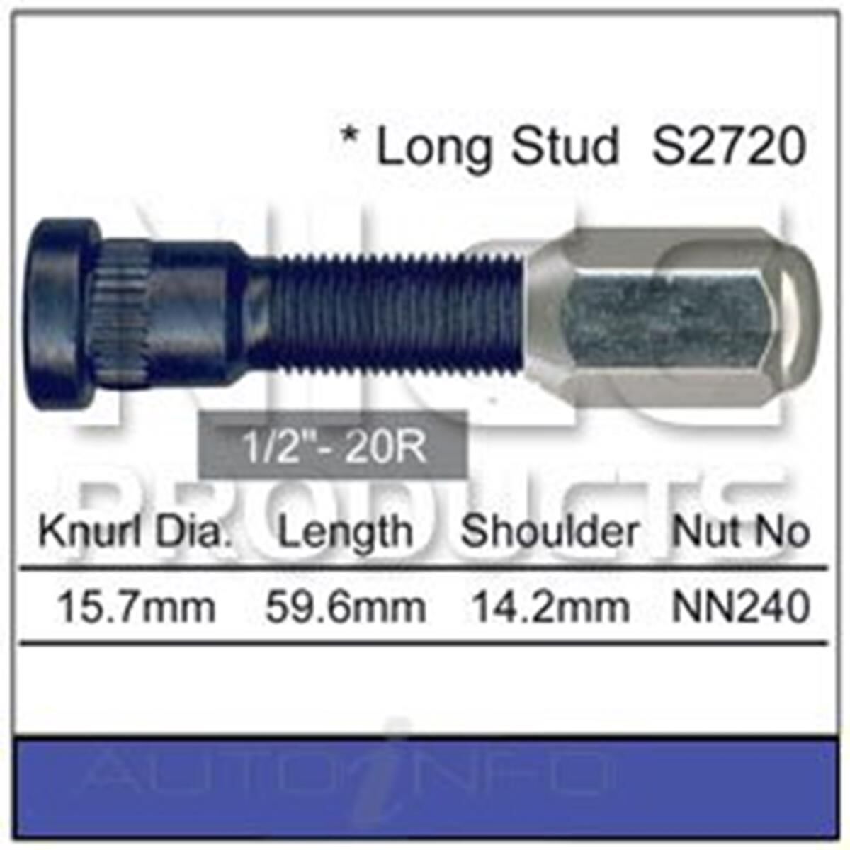 Wheel stud & Nut, , scaau_hi-res