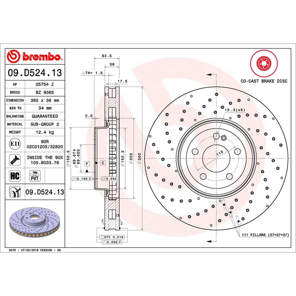 BREMBO DISC ROTOR, , scaau_hi-res