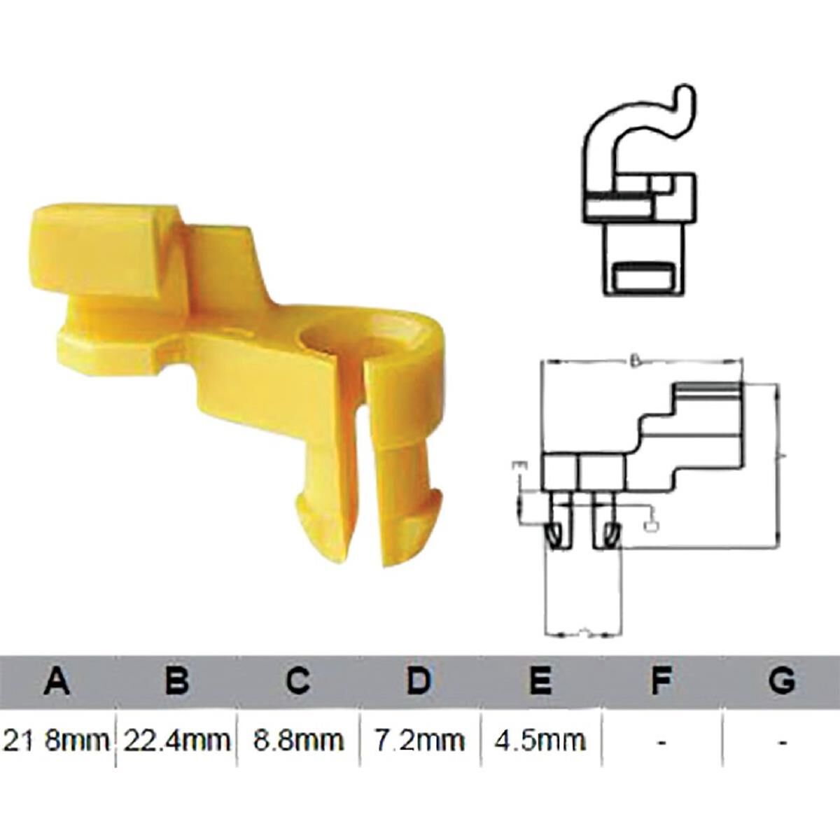 PKT 10 DOOR LOCK CLIP, , scaau_hi-res