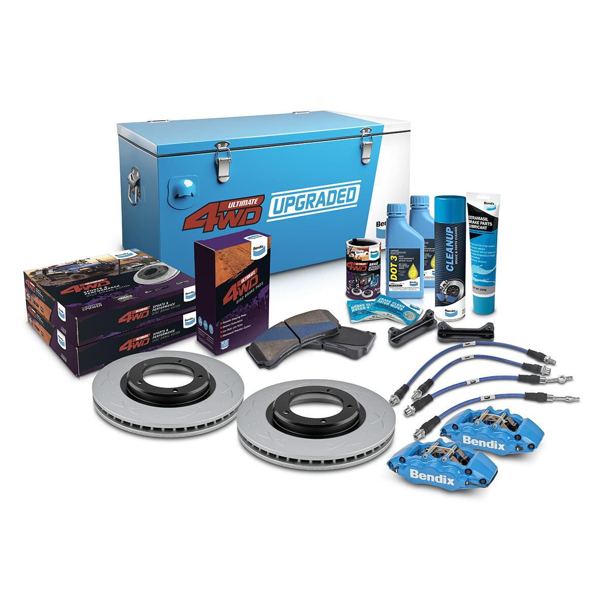 Bendix Big Brake Upgrade Kit - U4WD-BBUK216F+2 | Supercheap Auto