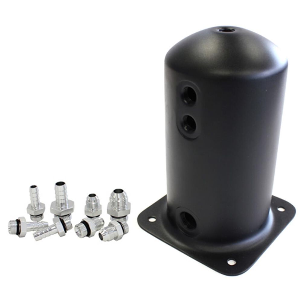 Aeroflow 2 Litre Spun Alloy Surge Tank, AF491016BLK Supercheap Auto