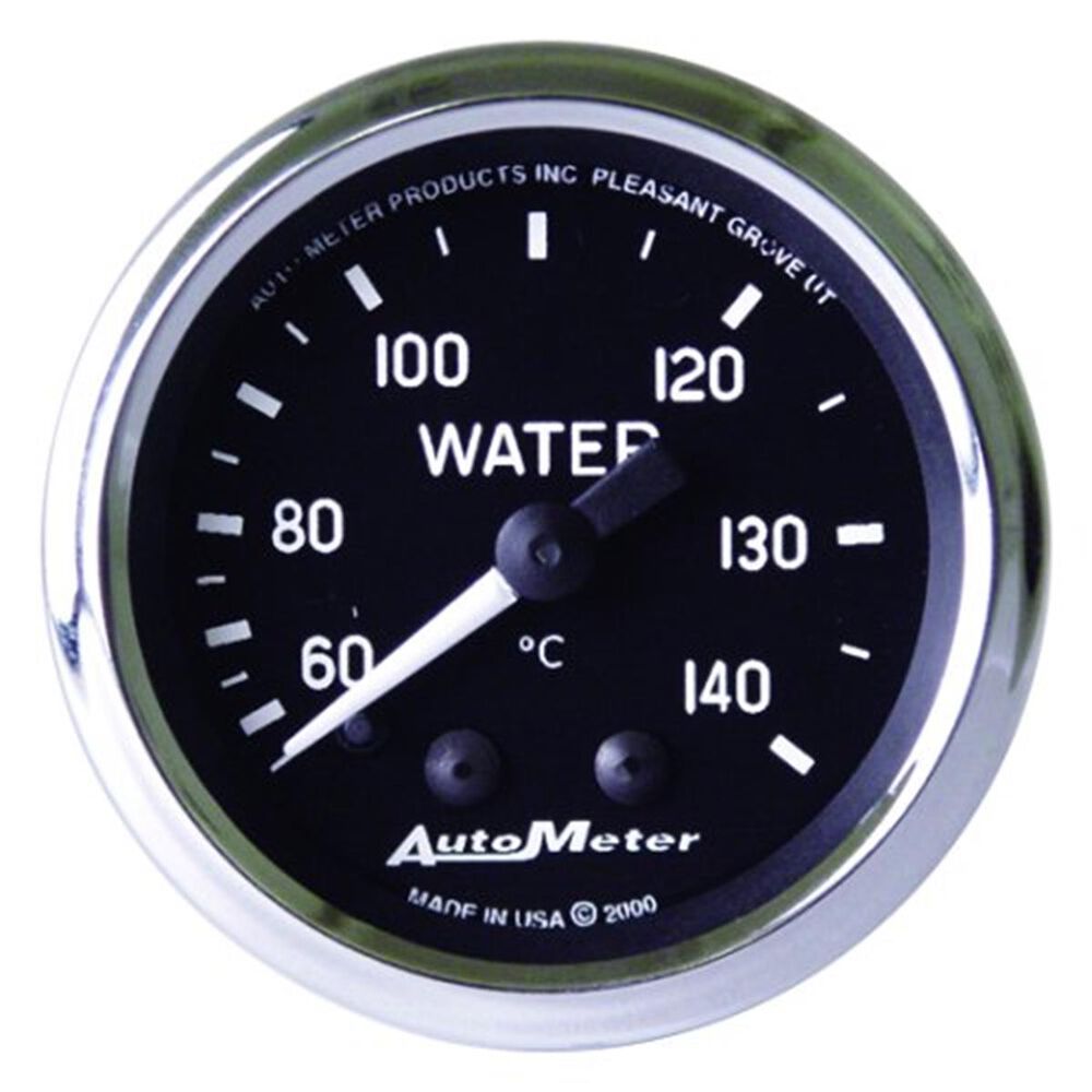 Autometer Cobra Water Temperature Gauge Mechanical 60 140 C, 6 Feet