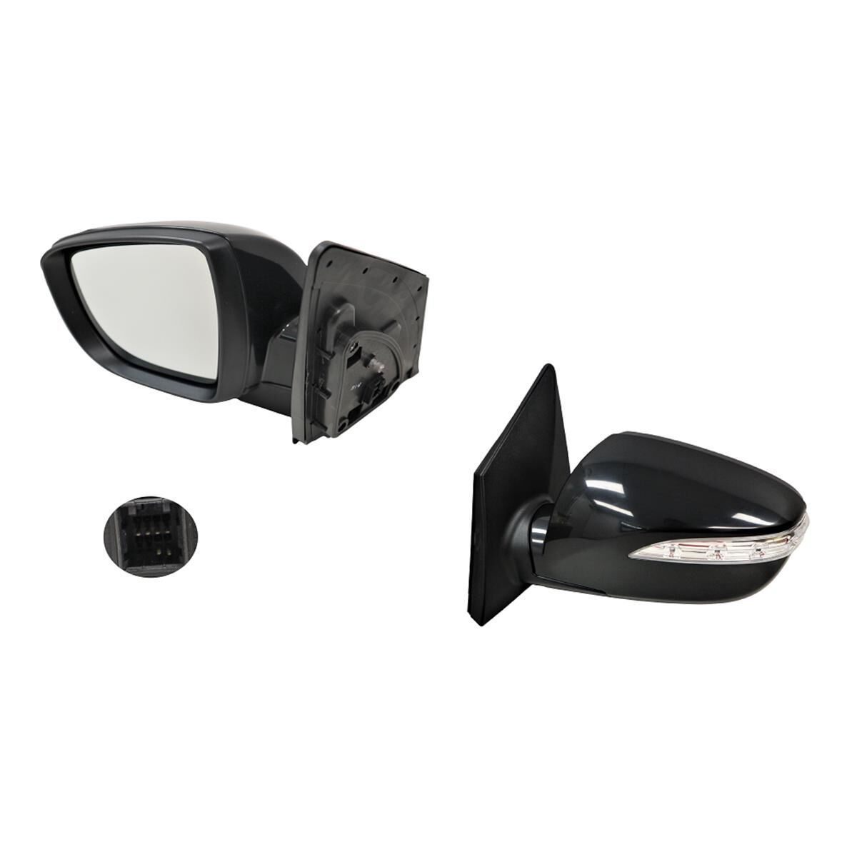 IX35 (6PIN) 2/10-15 DOOR MIRROR BLACK (+LIGHT+HEATED-FOLDING) (L), , scaau_hi-res