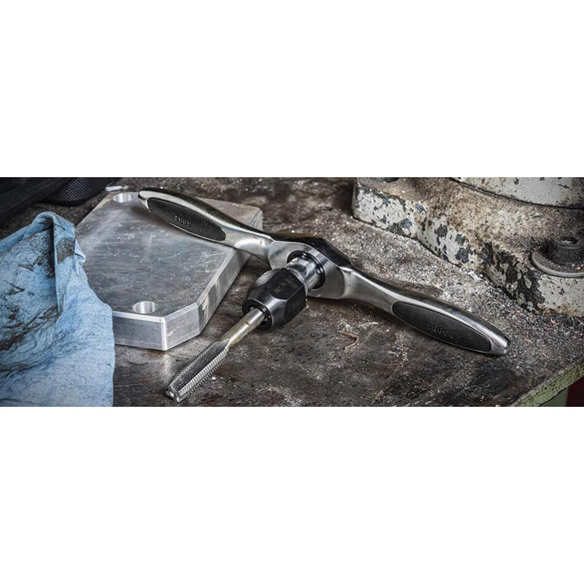 TAP & DIE SET MEDIUM RATCHETING MET/SAE 75PC, , scaau_hi-res