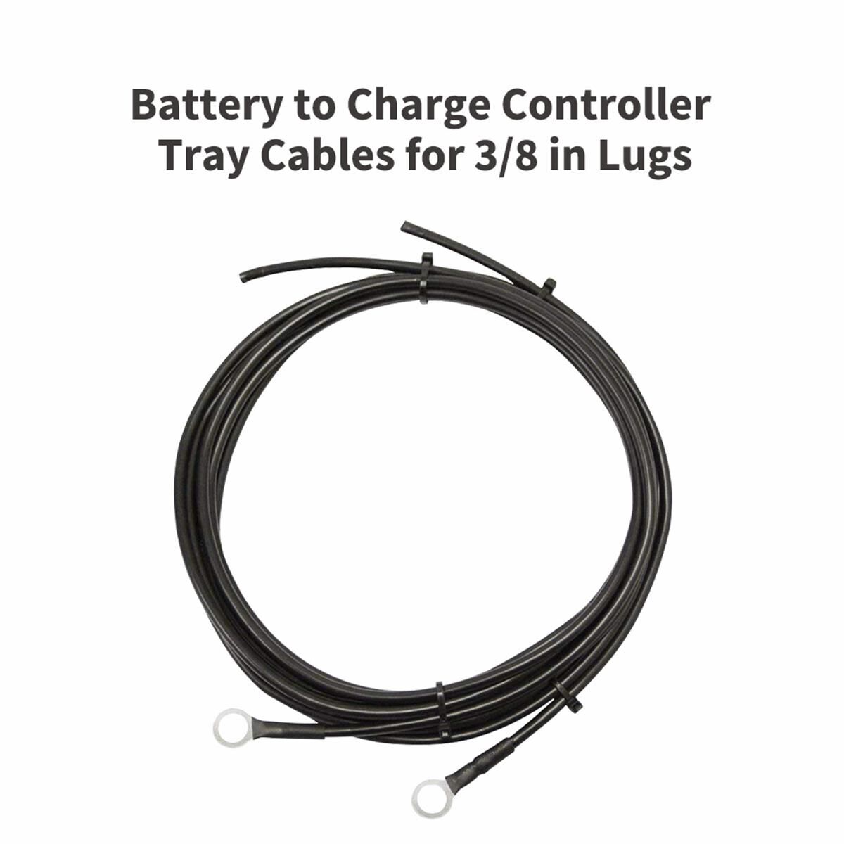 4 AWG BATTERY TO CHARGE CONTROLLER TRAY CABLES FOR 3/8 IN LUGS, , scaau_hi-res