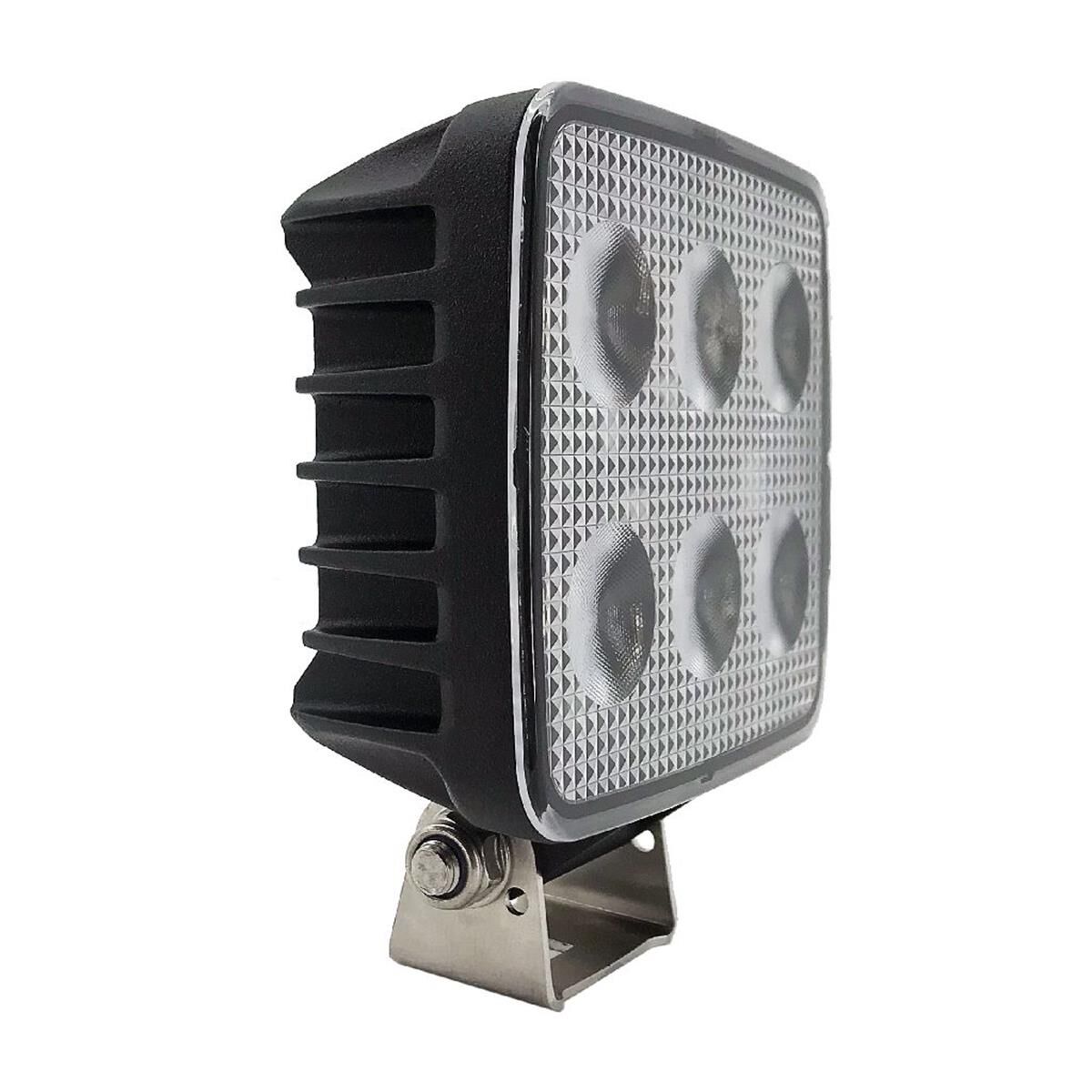 LED SQUARE WORKLAMP FLOOD BEAM 60 Deg 9-36V 24W 24 LEDs BLACK HSNG 2,800 Lmns IP69K, , scaau_hi-res