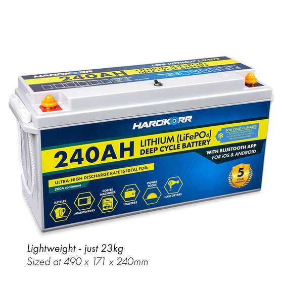 240AH COLD CLIMATE LITHIUM LIFEPO4 DEEP CYCLE BATTERY W/BLUETOOTH, , scaau_hi-res