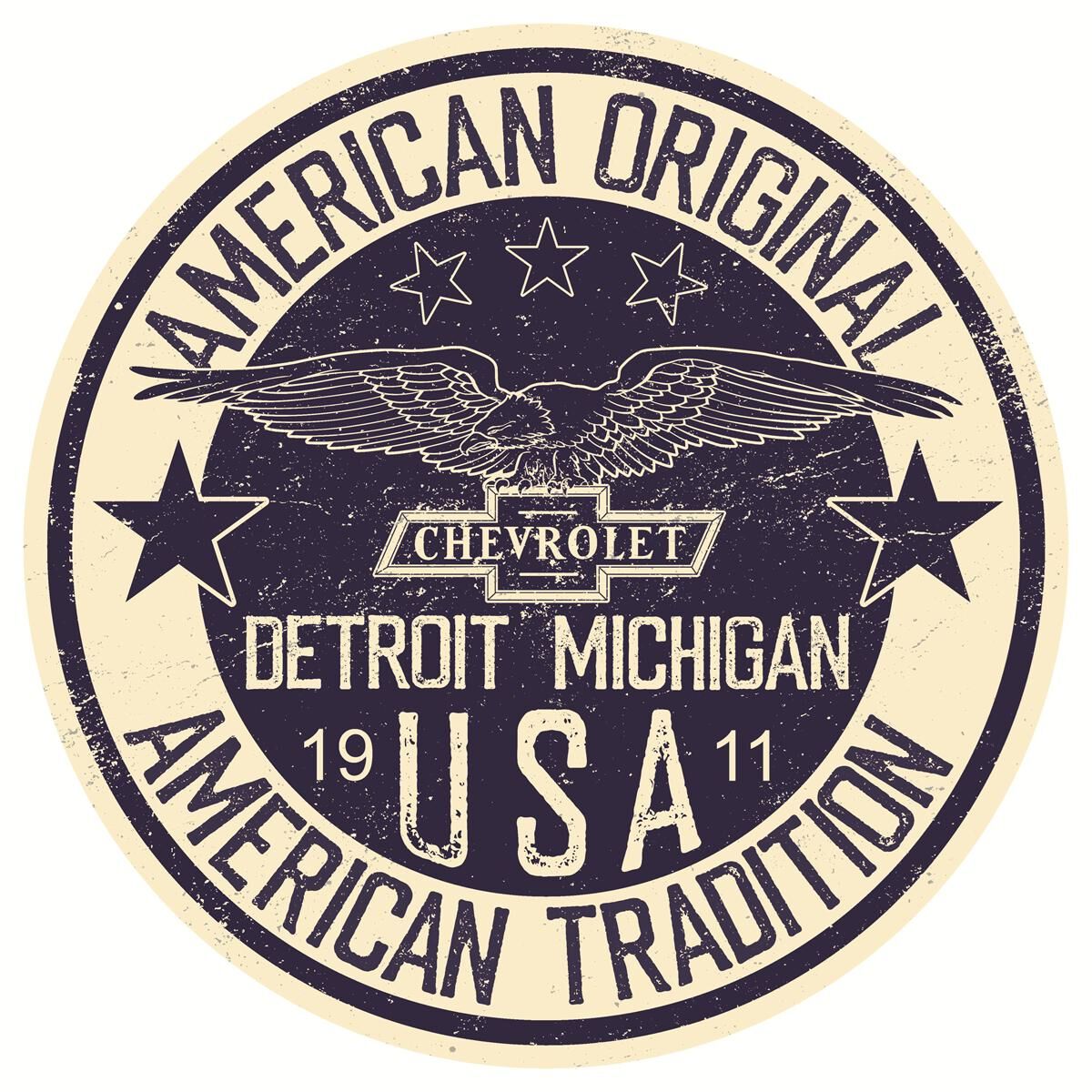 Sign-Chevrolet American Original American Tradition Round, , scaau_hi-res