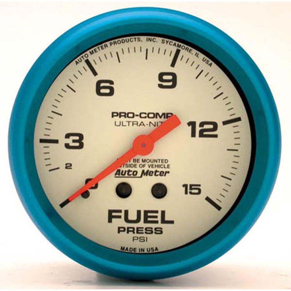 Autometer Fuel Pressure Gauge 0 15 PSI, 2 5/8 Inch, AU4511