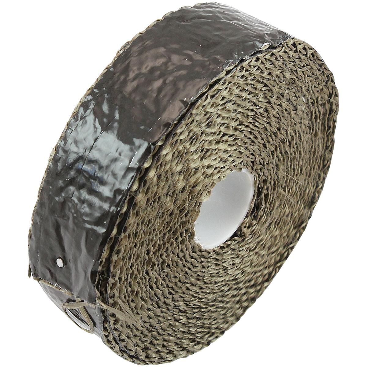 TITANIUM ALUMINISED EXHAUST WRAP INSULATION 1" X 15FT ROLLBLACK FOIL AEROFLOW AF 91-3018, , scaau_hi-res