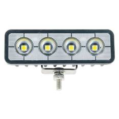 LED RECTGL WORKLAMP FLOOD BEAM70 Deg 9-36V 24W 4 LEDs BLACKHSNG 2,400 Lumens, , scaau_hi-res