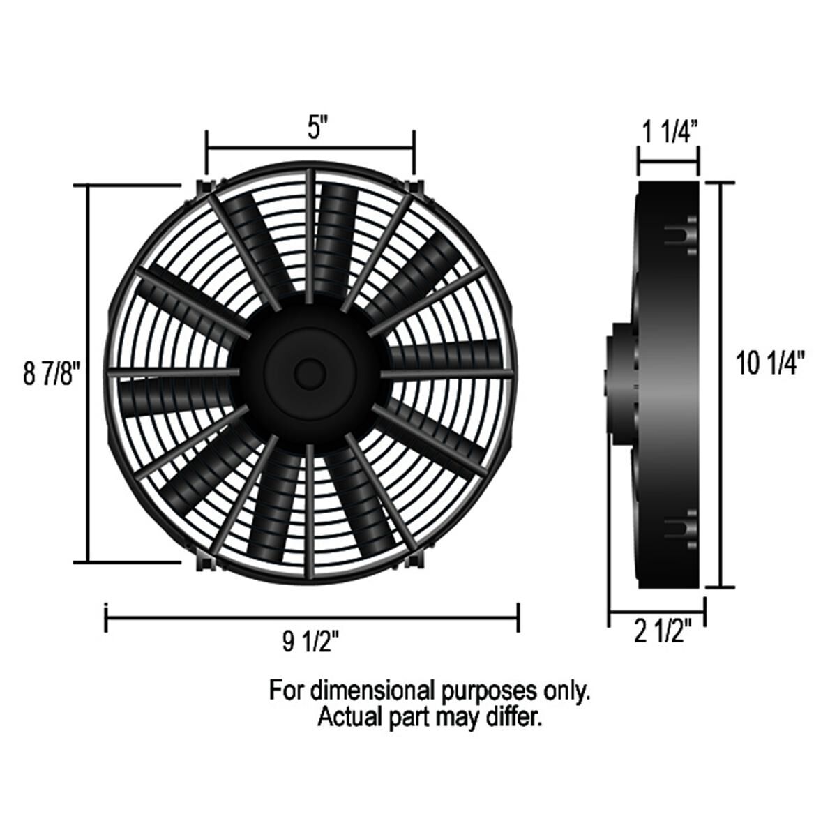 Tornado Electric Fan; Standard Kit 9 Inch, , scaau_hi-res